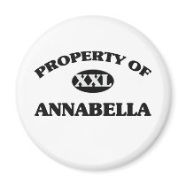 Property of ANNABELLA Fridge Magnet