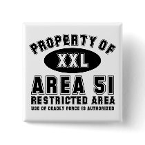 Property of Area 51 Pin