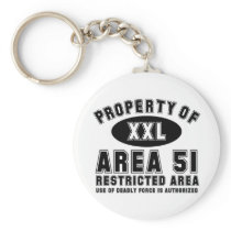 Property of Area 51 Keychain