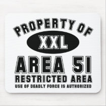 Property of Area 51 Mouse Pads