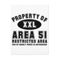 Property of Area 51 Postcard