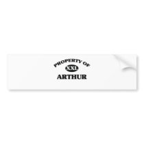 Property of ARTHUR Bumper Sticker