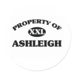 Property of ASHLEIGH Stickers