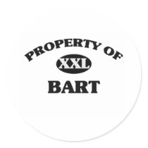Property of BART Stickers