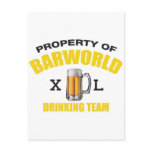 Property Of Barworld Postcards