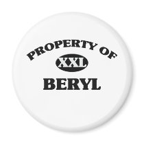Property of BERYL Fridge Magnet