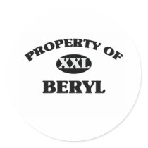 Property of BERYL Sticker