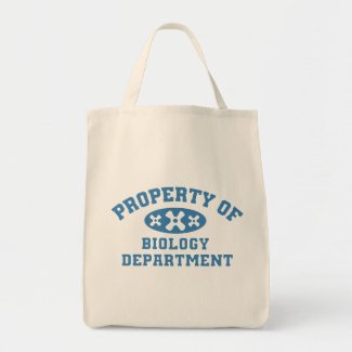 Property Of Biology Department Tote Bags