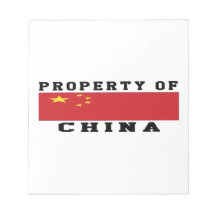Property Of China Notepad
