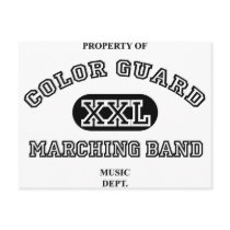 Property of Colorguard postcards by MarchingBand Property of Colorguard postcards