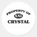 Property of CRYSTAL Sticker