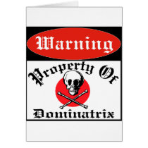 Property Of Dominatrix cards