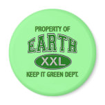 PROPERTY OF_EARTH KEEP IT CLEAN DEPT FRIDGE MAGNET