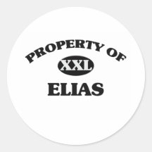 Property of ELIAS Round Stickers