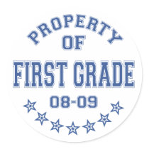 Property Of First Grade stickers
