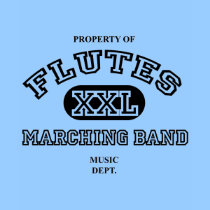 marching band t-shirt: Property of Flutes