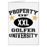 Property Of Golfer University Cards