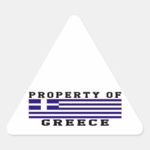 Property Of Greece Sticker