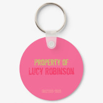 "Property Of" Identification Keych... keychains by creatingmybestlife "Property Of" Identification Keych... keychains
