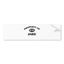 Property of JAKE Bumper Sticker