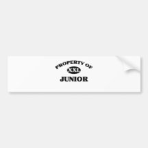 Property of JUNIOR Bumper Sticker