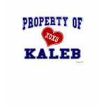 Property of Kaleb t-shirts