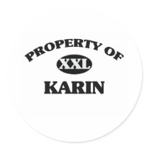 Property of KARIN Round Sticker