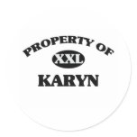 Property of KARYN stickers