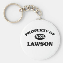 Property of LAWSON Key Chain