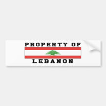 Property Of Lebanon Bumper Sticker