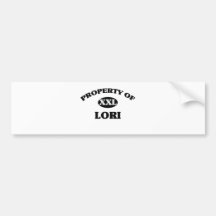 Property of LORI Bumper Stickers