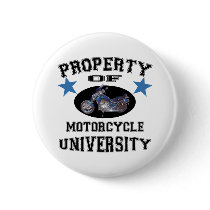Property Of Motorcycle University buttons