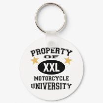 Property Of Motorcycle University keychains by UniversityTshirts Property Of Motorcycle University keychains