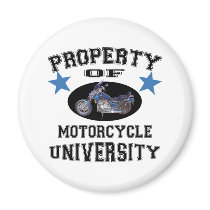 Property Of Motorcycle University magnets by UniversityTshirts Property Of Motorcycle University magnets