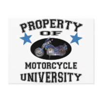 Property Of Motorcycle University postcards by UniversityTshirts Property Of Motorcycle University postcards