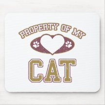 Property of My Cat Collegiate Mouse Pads