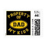 Property Of My Kids Father's Day Postage Stamps