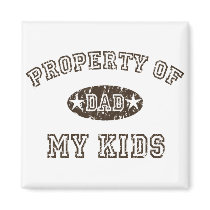 Property of My Kids Refrigerator Magnets