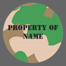 Property of name Label stickers