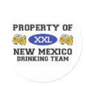 Property of New Mexico Drinking Team stickers