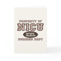 Property Of NICU Nurse Greeting Card