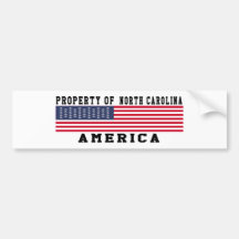Property Of North Carolina Bumper Sticker