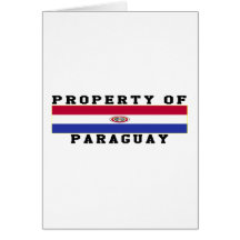 Property Of Paraguay Card