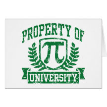 Property of Pi University Card