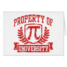 Property of Pi University Card