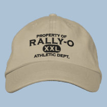 Property of Rally-O Embroidered Hat embroidered hats