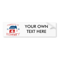 PROPERTY OF ROMNEY BUMPER STICKER