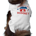 PROPERTY OF ROMNEY DOG TSHIRT