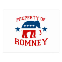 PROPERTY OF ROMNEY postcards