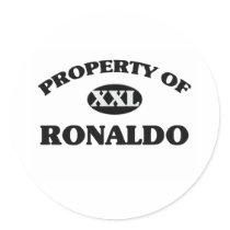Property of RONALDO Sticker